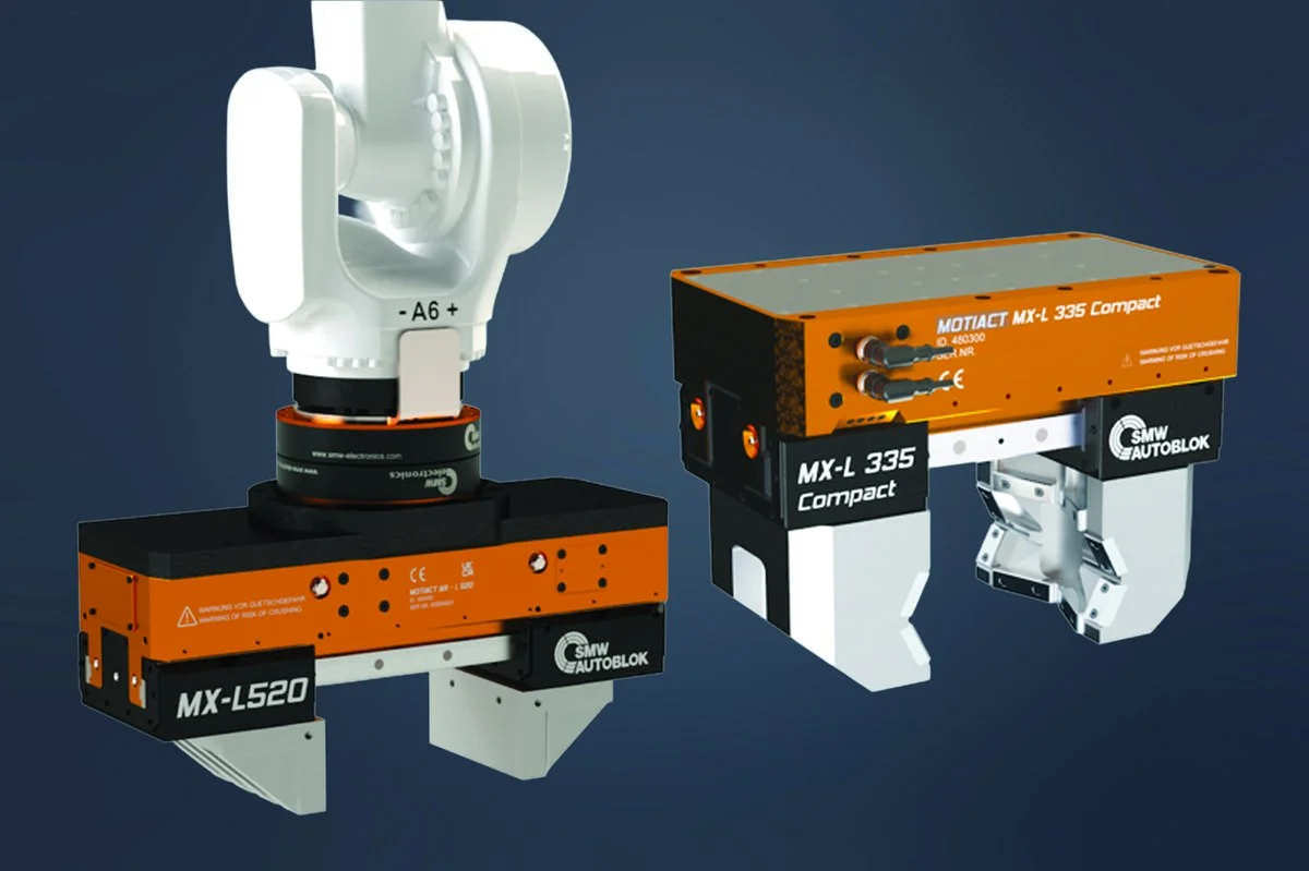 SMW Autoblok Mechatronic Grippers Feature High Gripping Forces