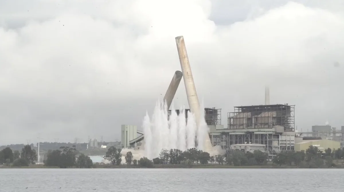 “They’re Gone:” End of an Era as Liddell Coal Plant Chimneys Demolished in Spectacular Explosion