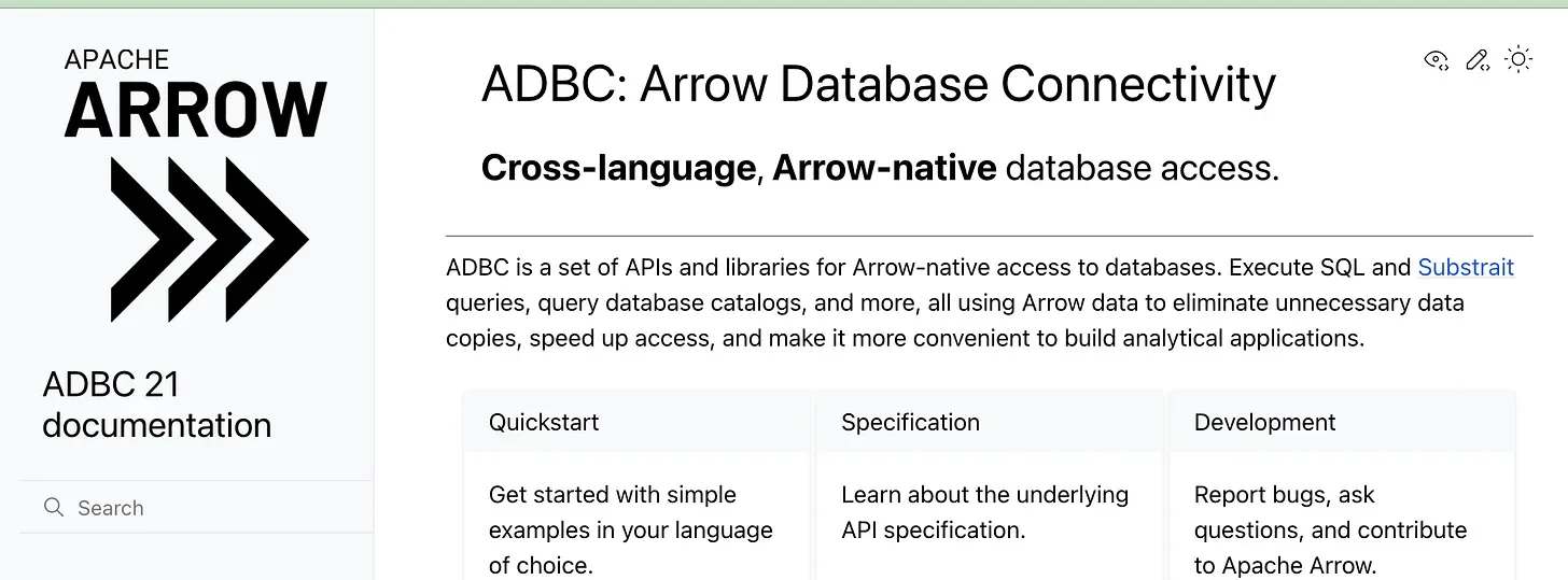 Apache Arrow ADBC Database Drivers