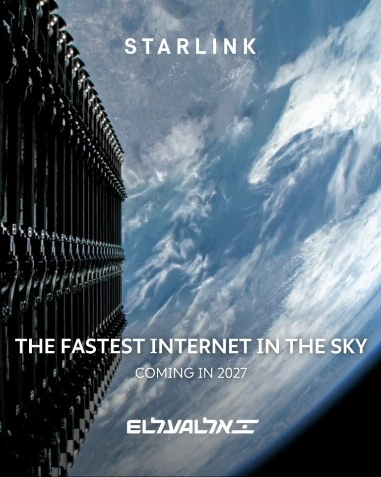 EL AL to Equip Entire Fleet With Starlink Wi-Fi Starting in 2027