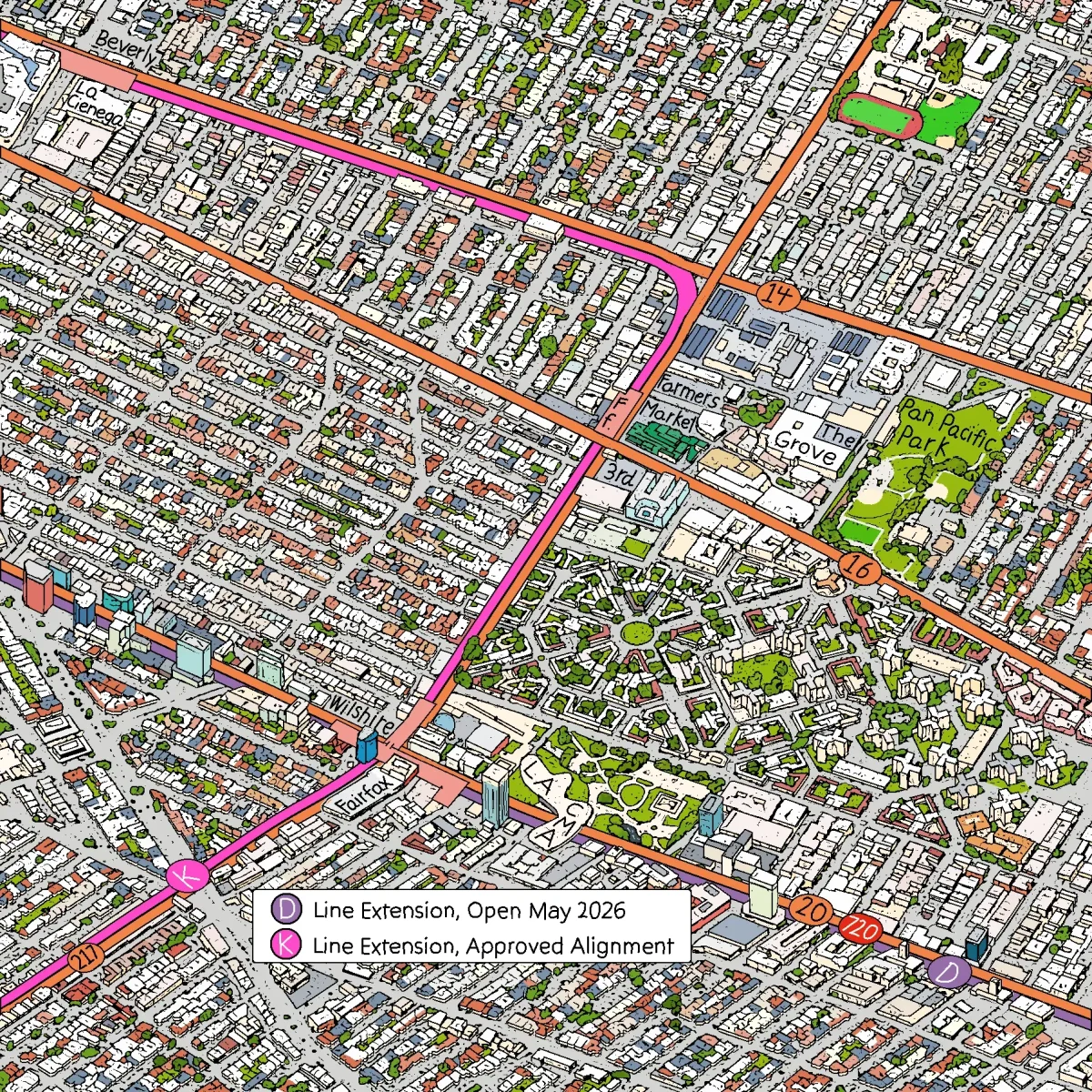 LA Metro D Line Extension Opens May, Adds Wilshire Stop