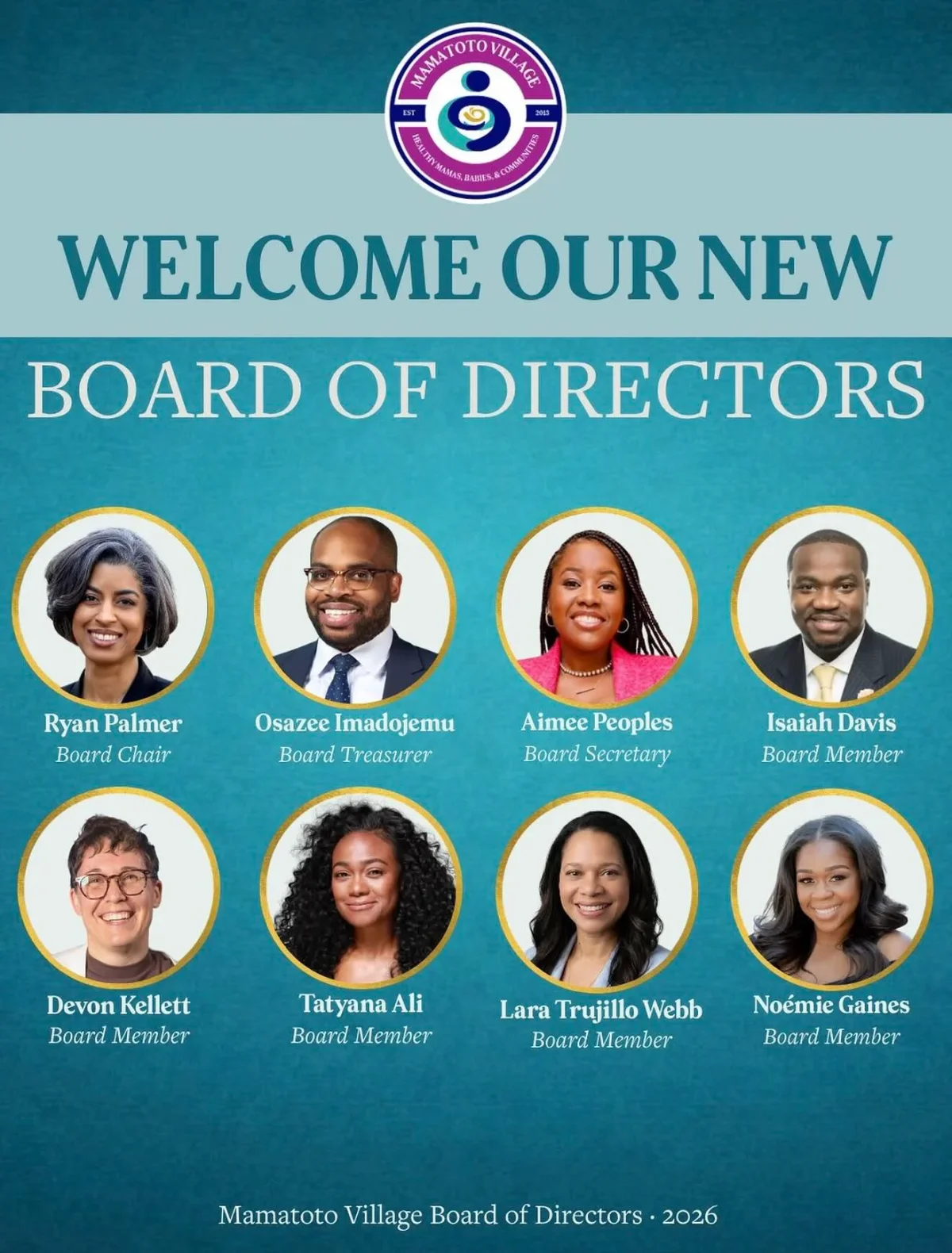 Wife Joins Board of Black Maternal Care Organization