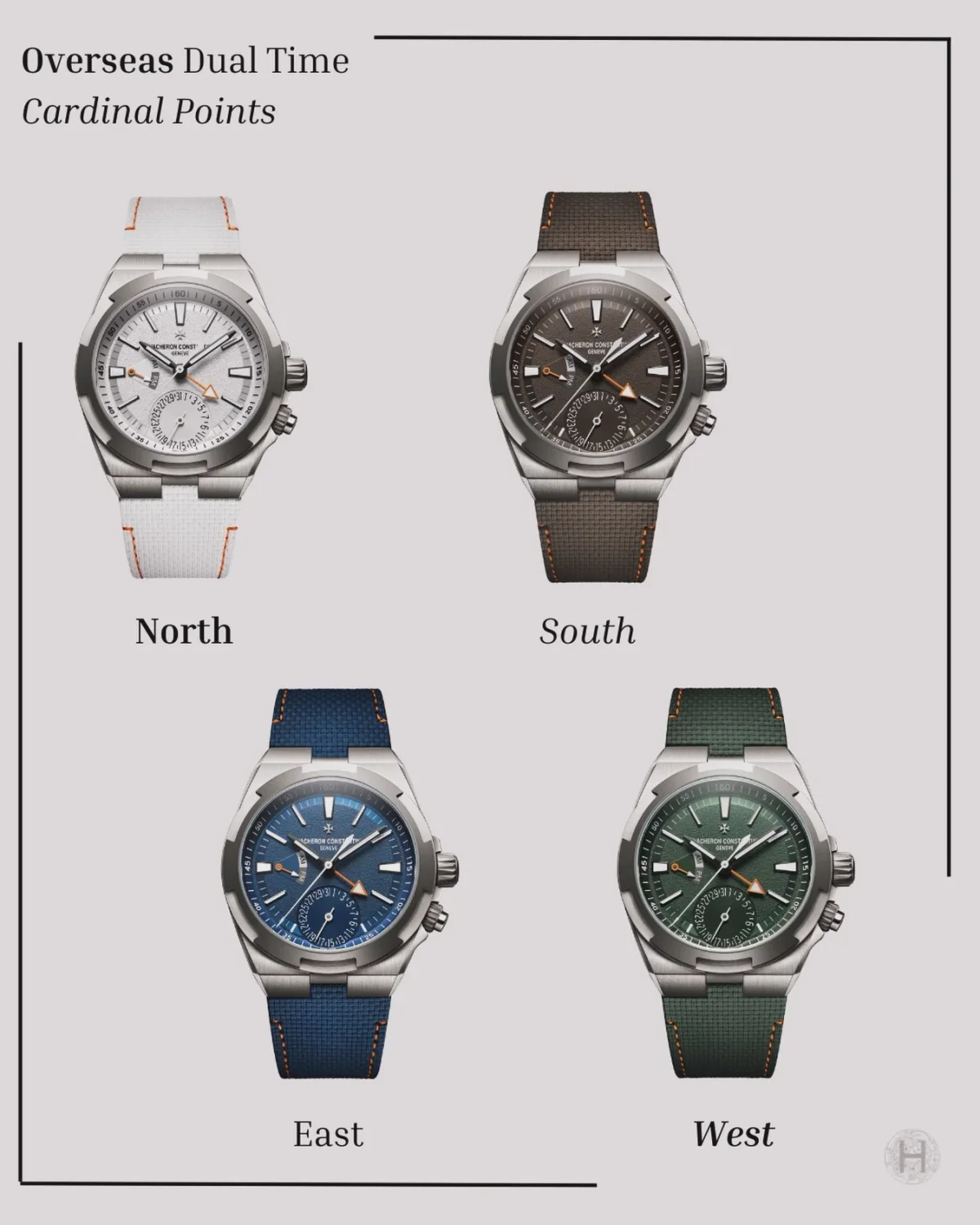 Vacheron Constantin Dual‑Time Overseas Highlights Cardinal Directions