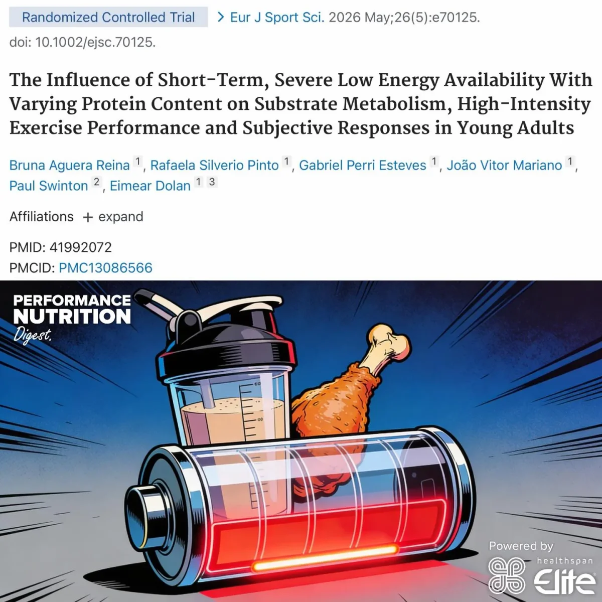 Higher Protein May Offset Low‑energy Availability Effects