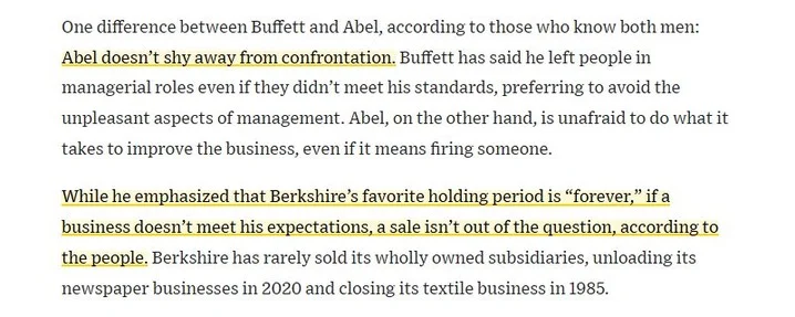 Abel’s Aggressive Cuts Contrast Buffett’s Patience