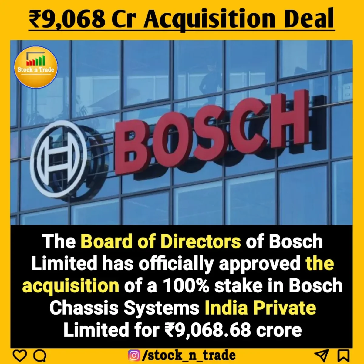 RBIC Becomes Fully Owned Subsidiary of Bosch