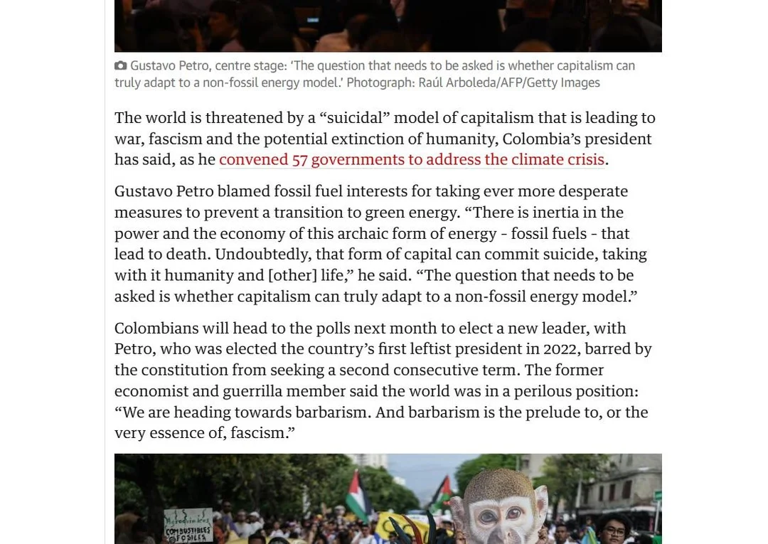 Fossil Fuel Capitalism Threatens Humanity’s Survival
