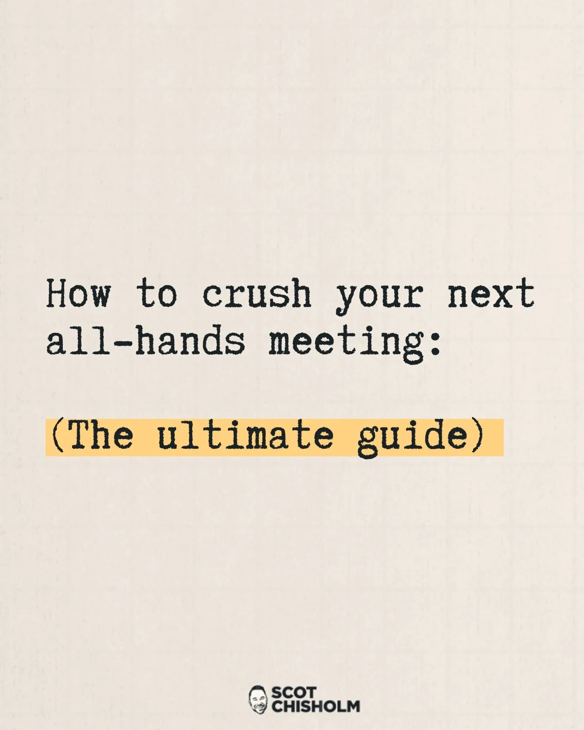 Free All‑Hands Meeting Agenda Framework for CEOs