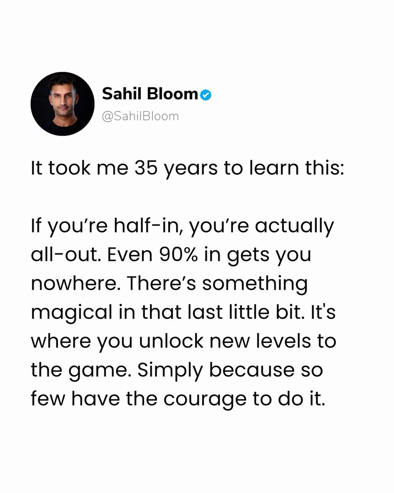 Commit Fully to What You Truly Desire
