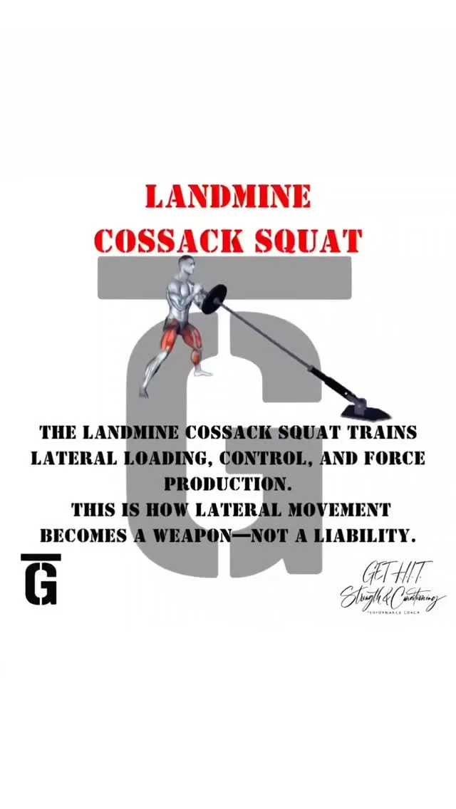 Boost Lateral Power and Hip Mobility with Landmine Cossack Squat