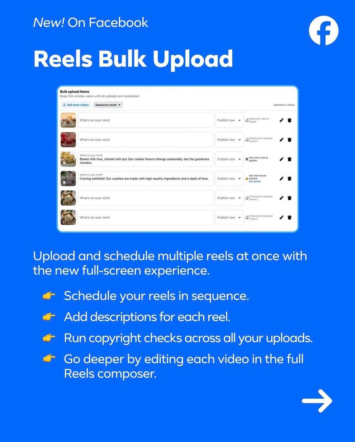 Facebook Adds Bulk Upload for Reels, Streamlining Creator Workflow