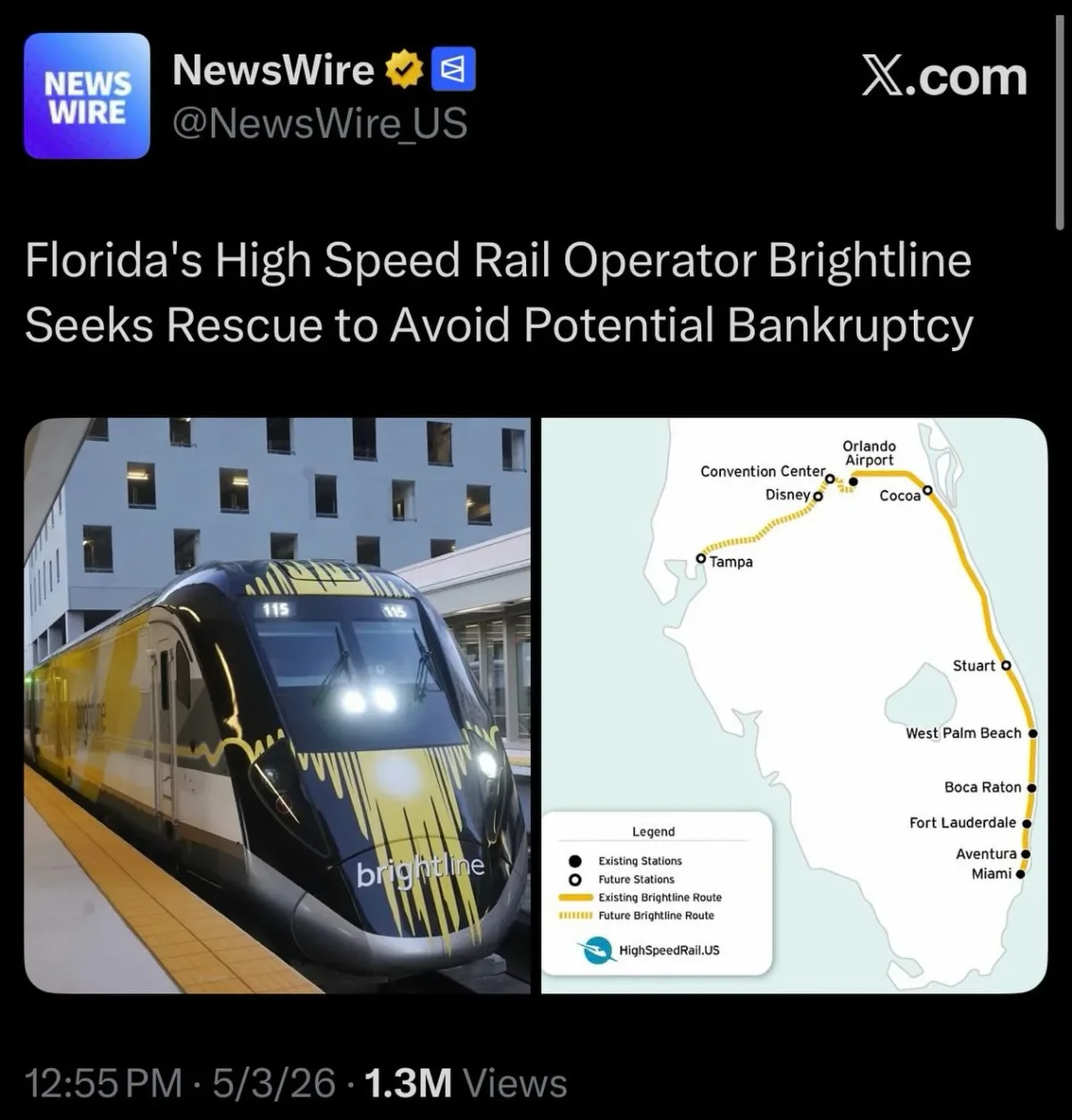 Brightline Isn't True High‑Speed Rail, Despite Hype