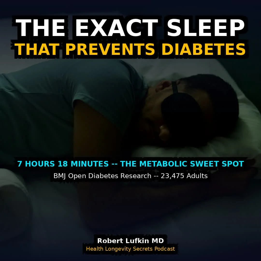 Optimal Sleep for Insulin Resistance: 7 Hours 18 Minutes