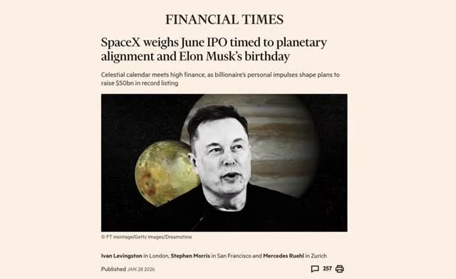 SpaceX IPO Targets June 9, Citing Cash Flow Limits