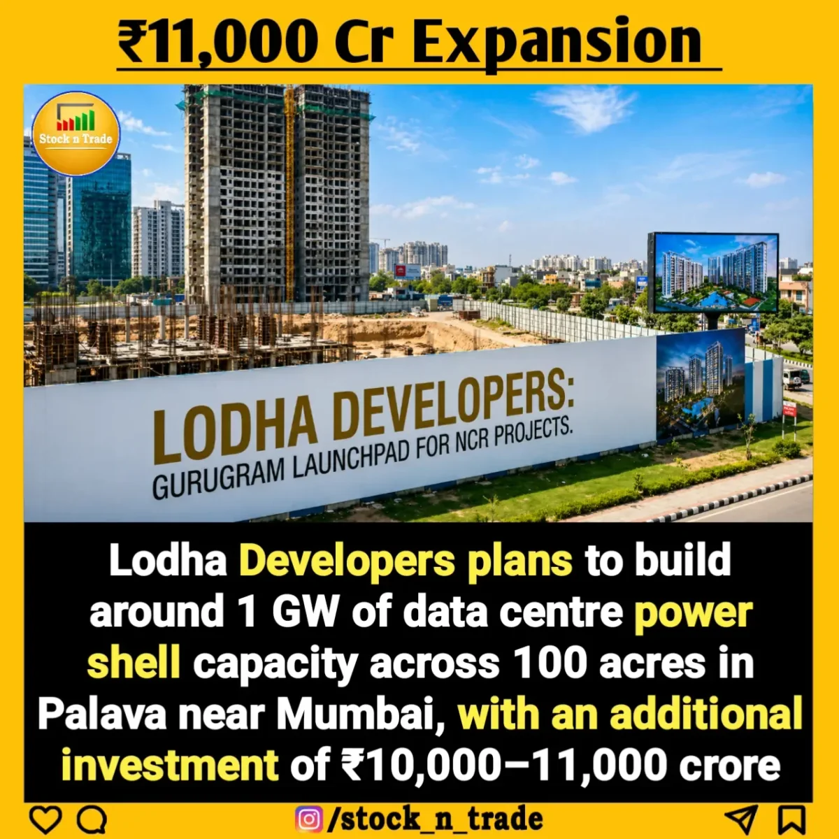 Lodha to Self‑Fund Park by Monetizing Land at ₹70 Cr/Acre