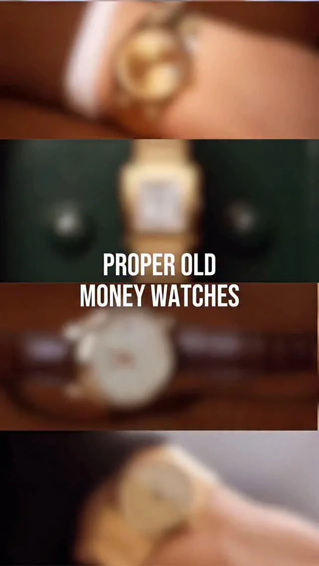 Timeless Luxury: Old Money Watches Define Elegance