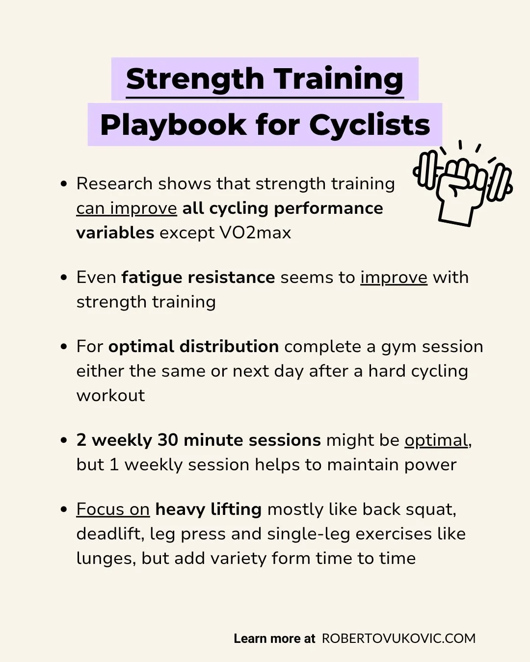 Strength Training Boosts Cycling Speed and Endurance