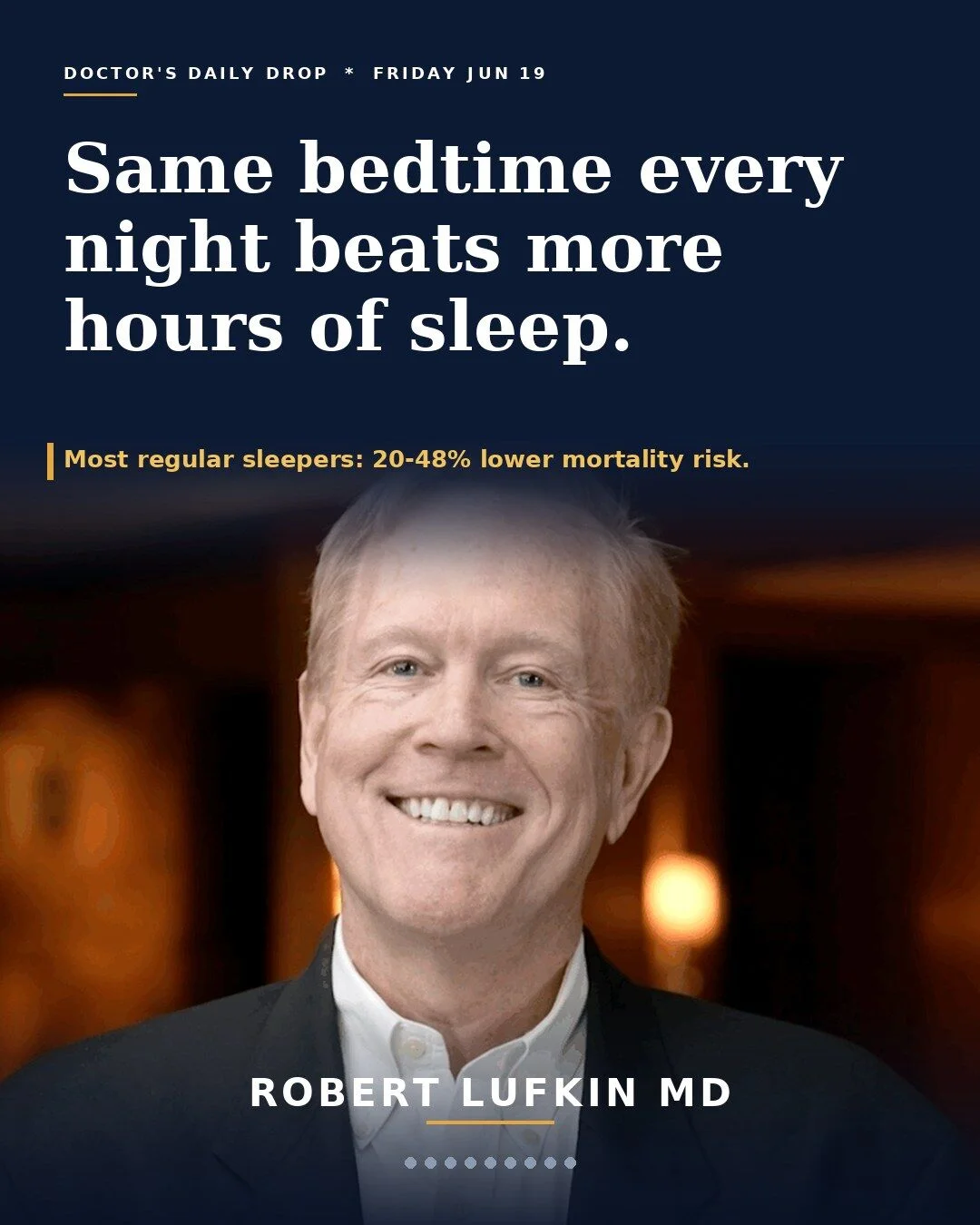 Consistent Bedtimes Boost Longevity More Than Sleep Hours