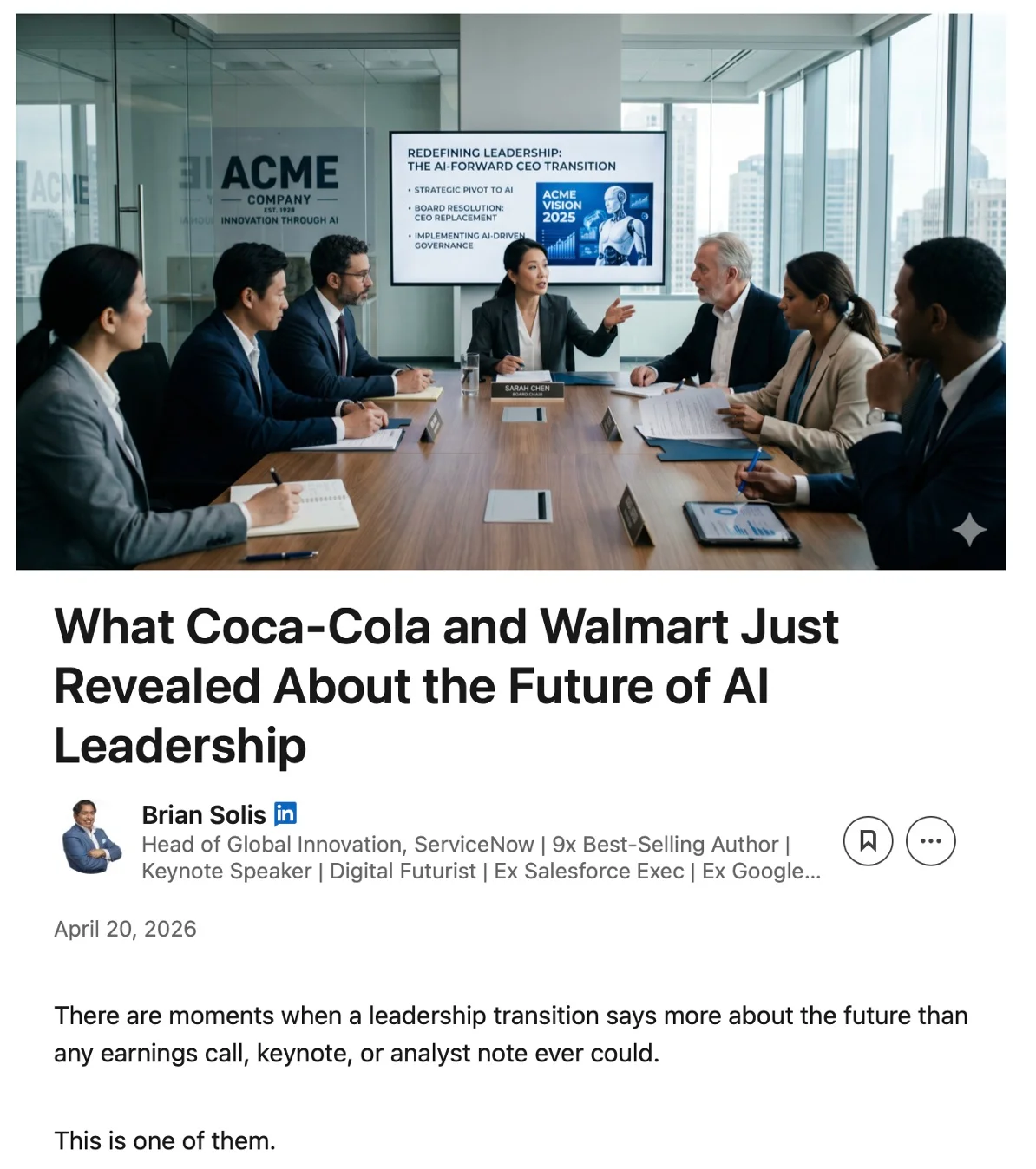 CEOs Exit, Demand AI‑Savvy Leaders for Next Transformation