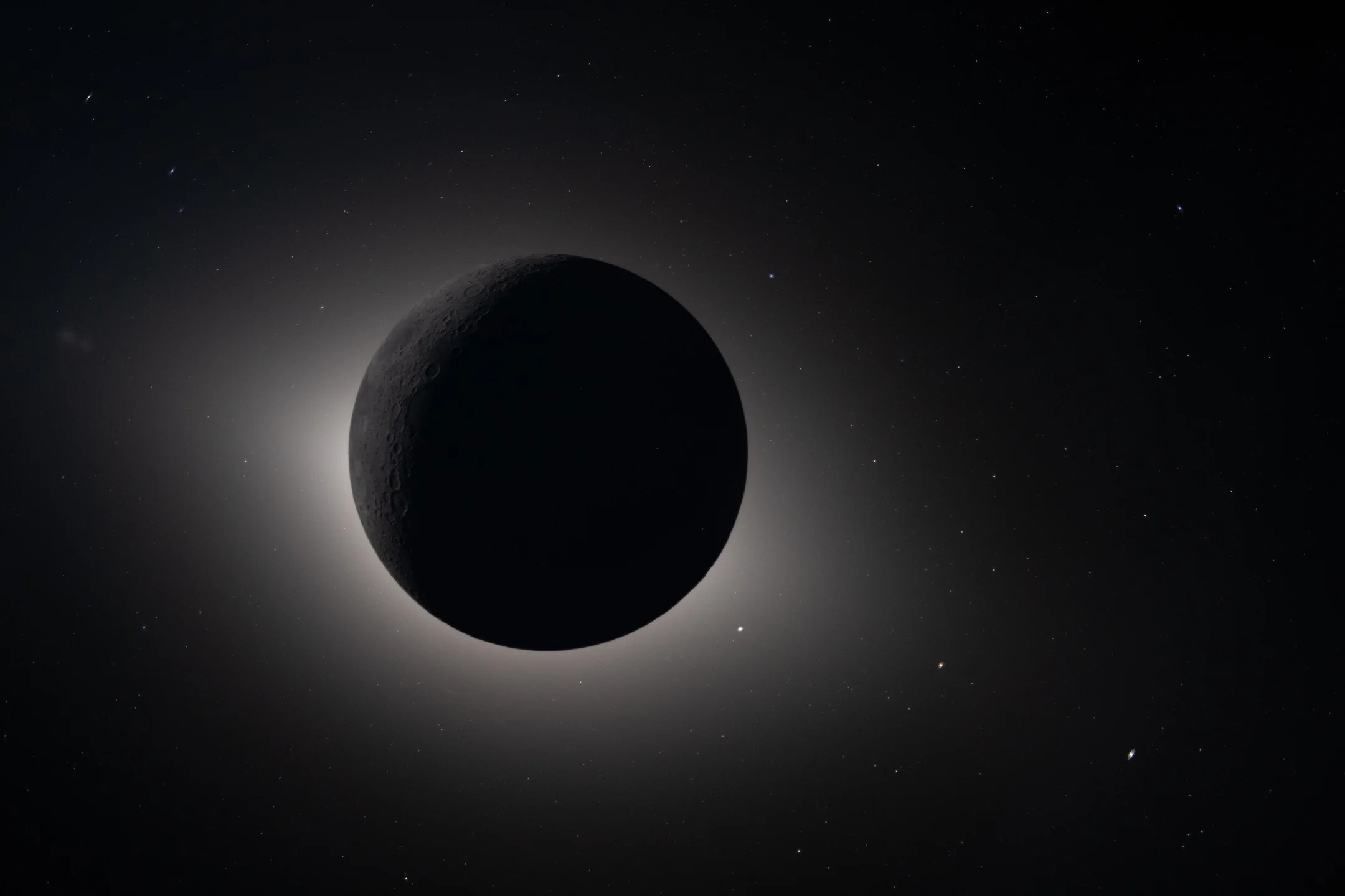 Only Four Witnessed Earthlit Total Solar Eclipse