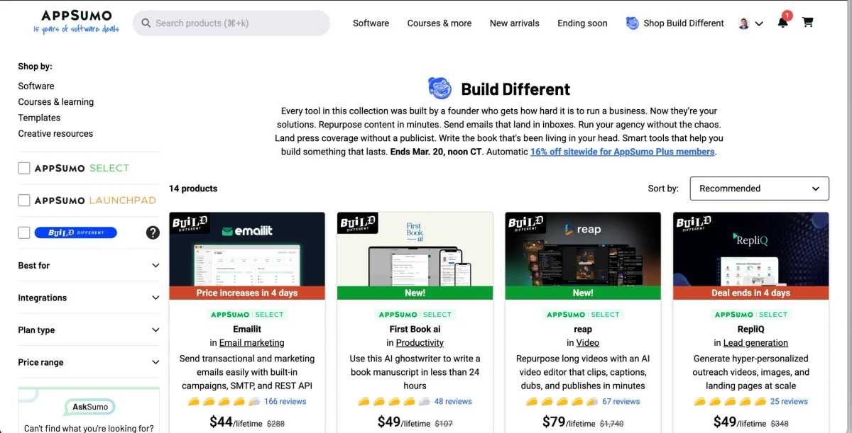 14 Lifetime Deal Tools for Marketers—