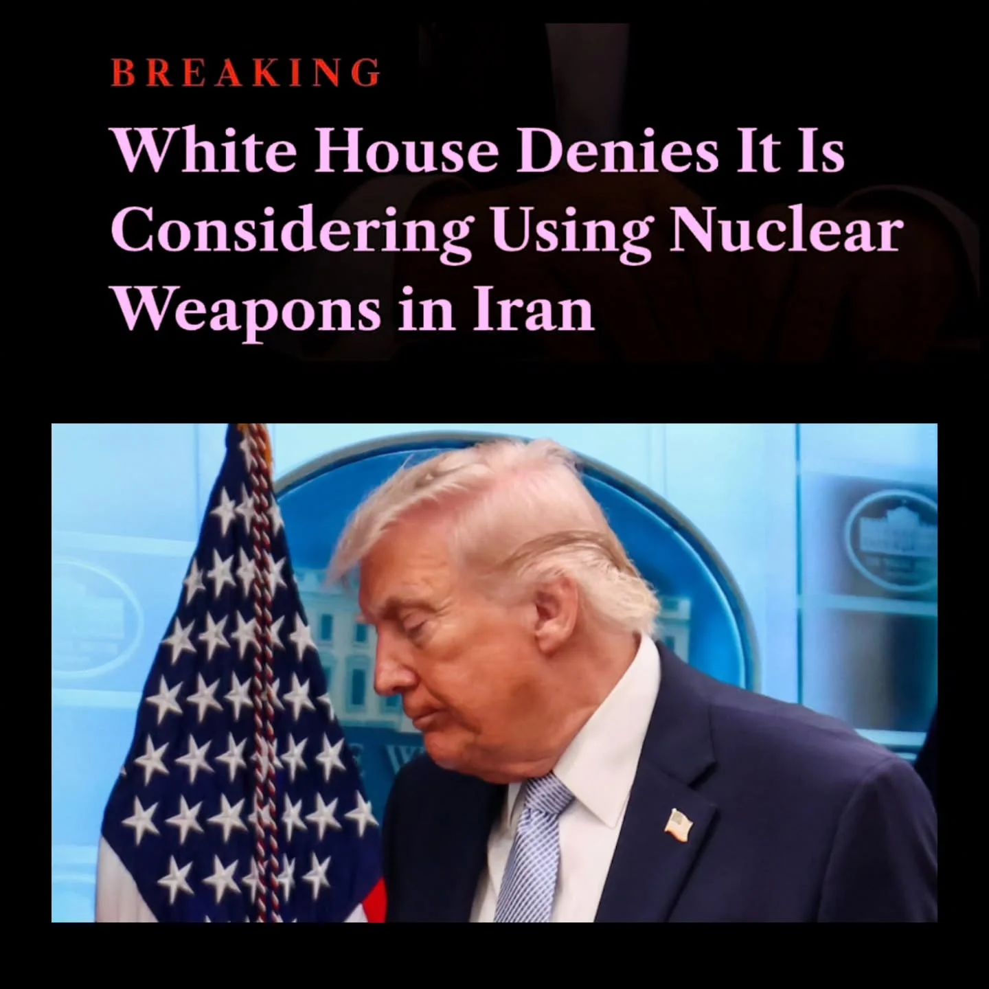 White House Denies VP Vance Hinted at Nuclear Strike