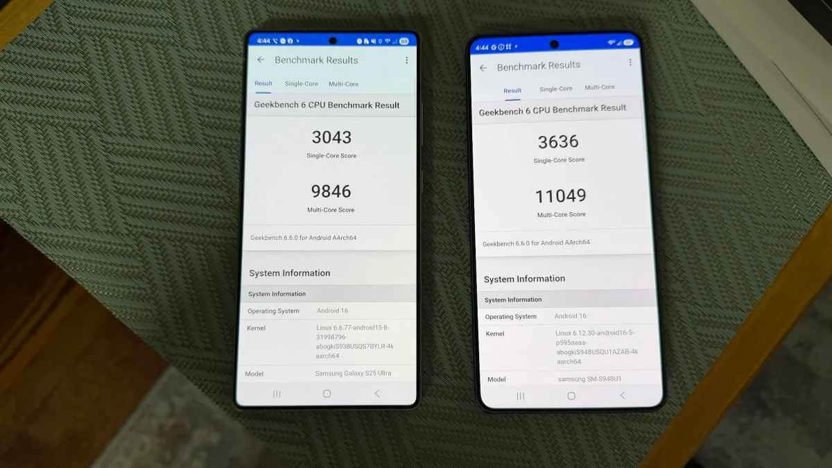S26 Ultra Shows Significant Multicore and GPU Gains