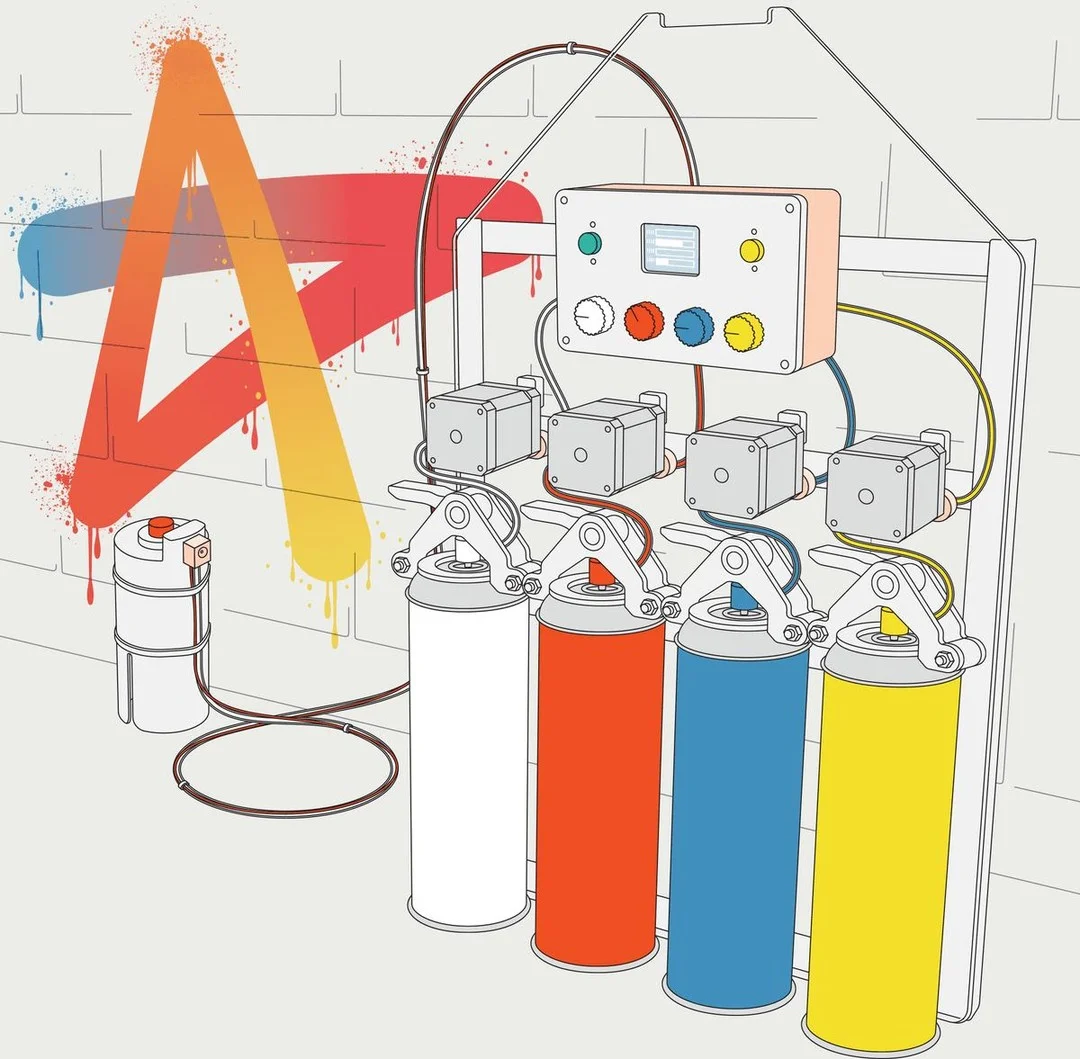 DIY Arduino Spray Paint Delivers 4,096 Colors for $150