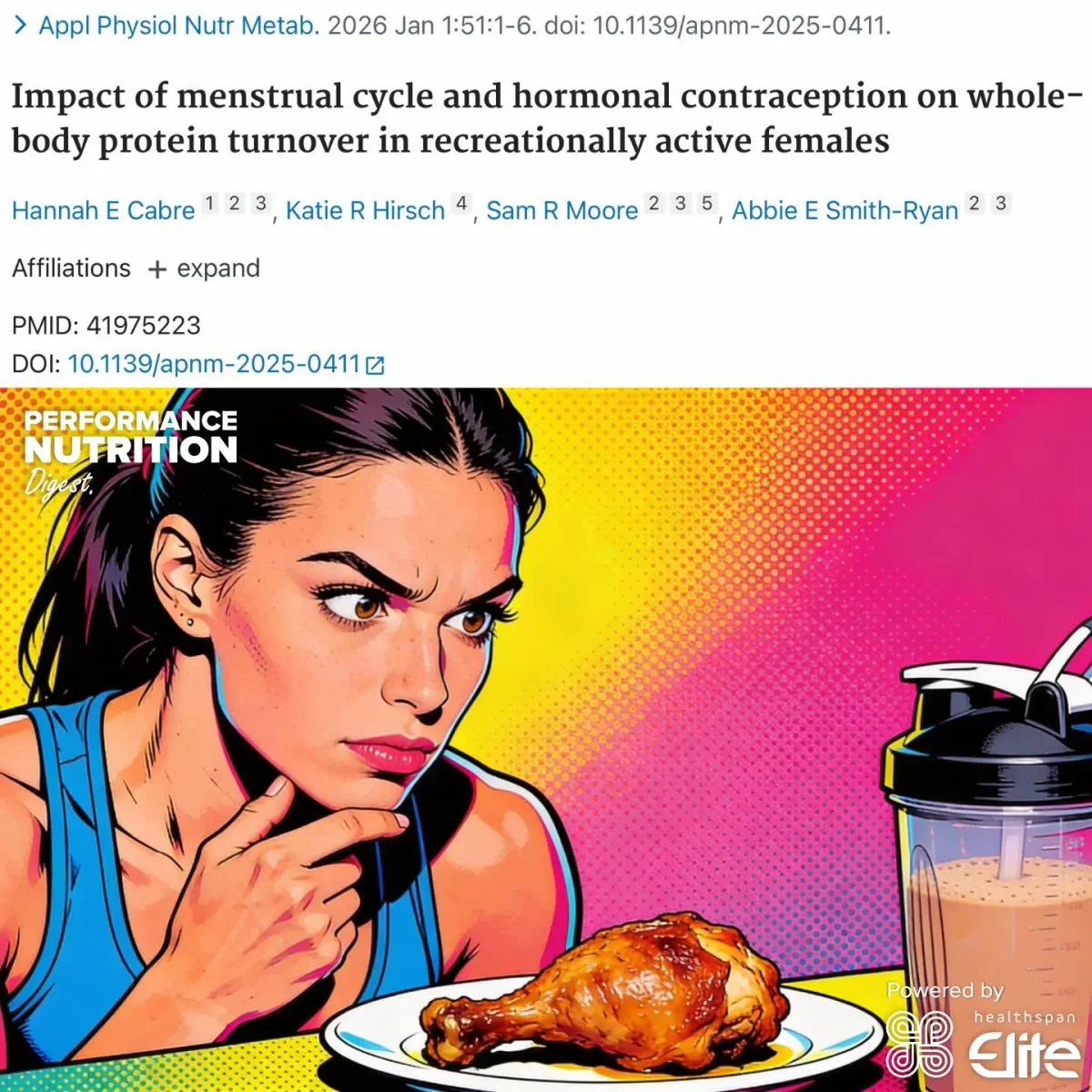 Menstrual Hormones Don’t Alter Protein Metabolism in Active Women
