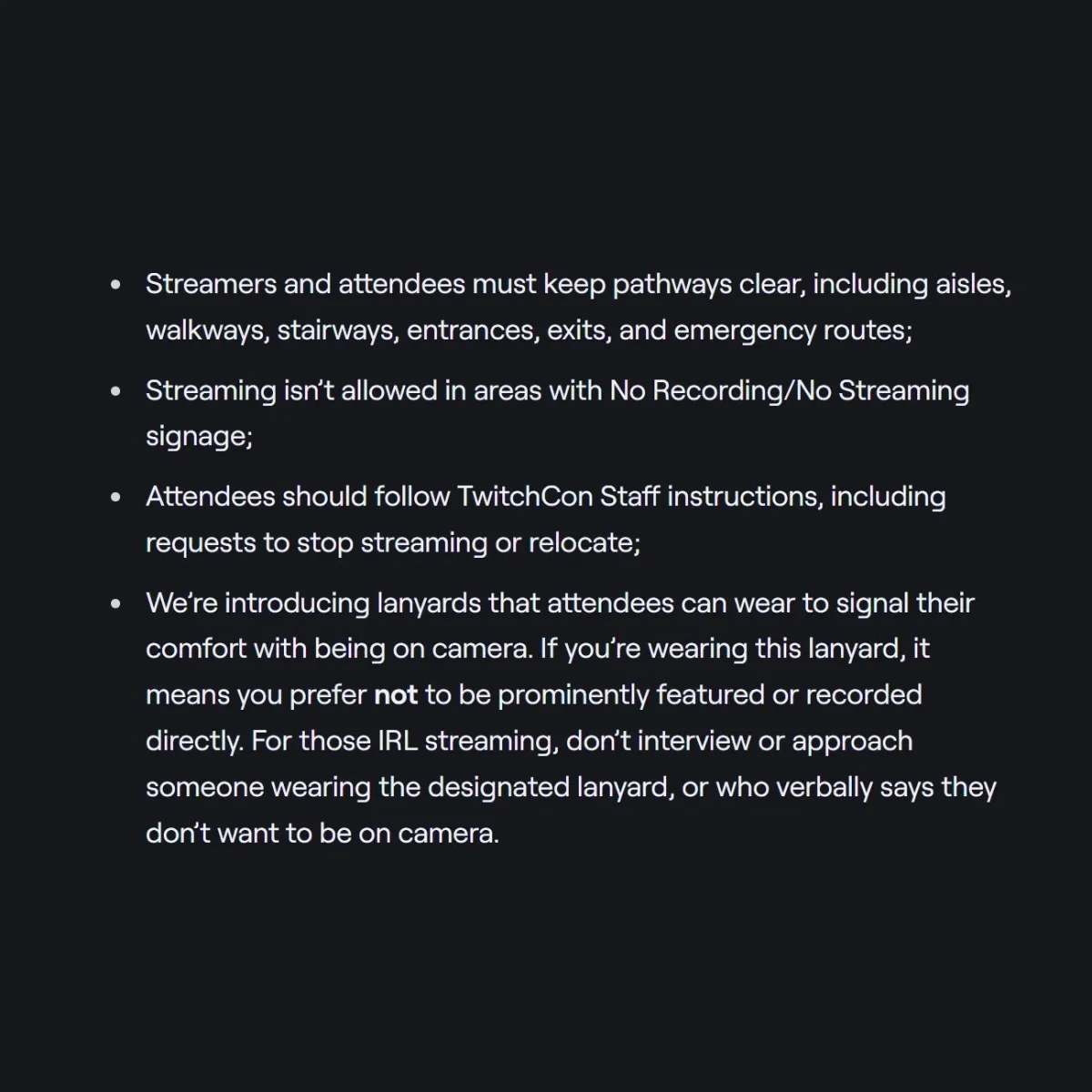 Twitchcon Enforces Strict Streaming Rules, Suspensions for Violations
