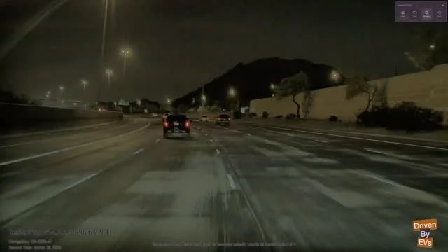 Tesla FSD Detects Crossing Ford Despite Faded Lane Lines