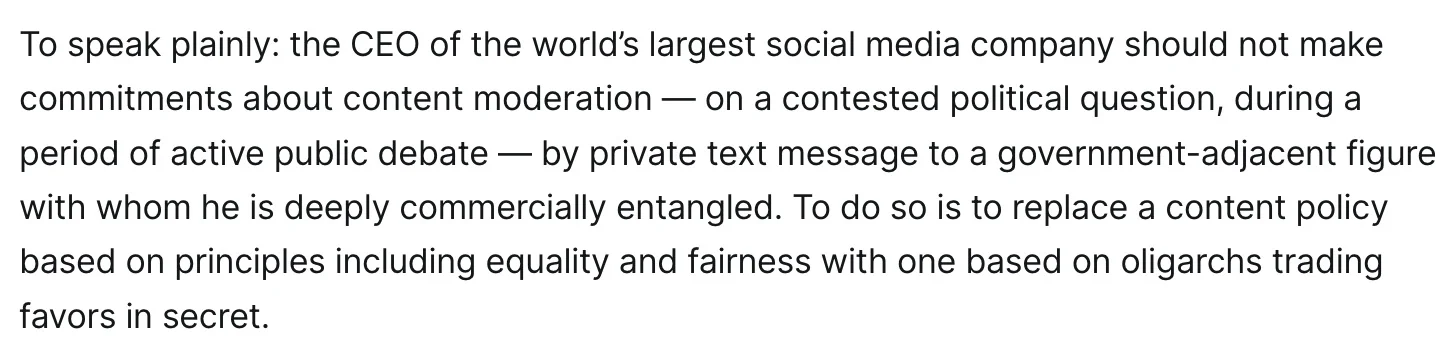 Zuckerberg‑Musk Texts Reveal Bias Against Platform Fairness