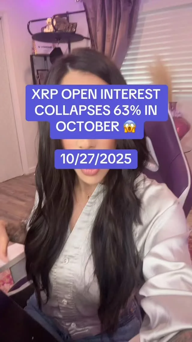 XRP Open Interest Plummets 63% This October