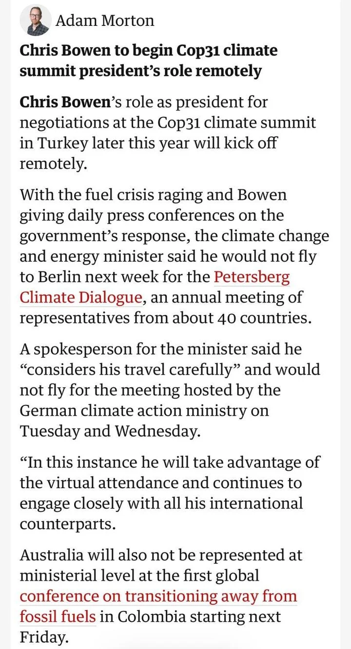 Australia’s Energy Minister Stays Home Amid Fossil‑fuel Phase‑out Fallout