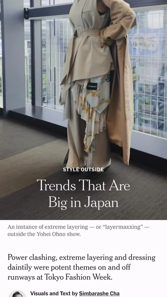 Featured in Rakuten Tokyo Fashion Award Round‑up