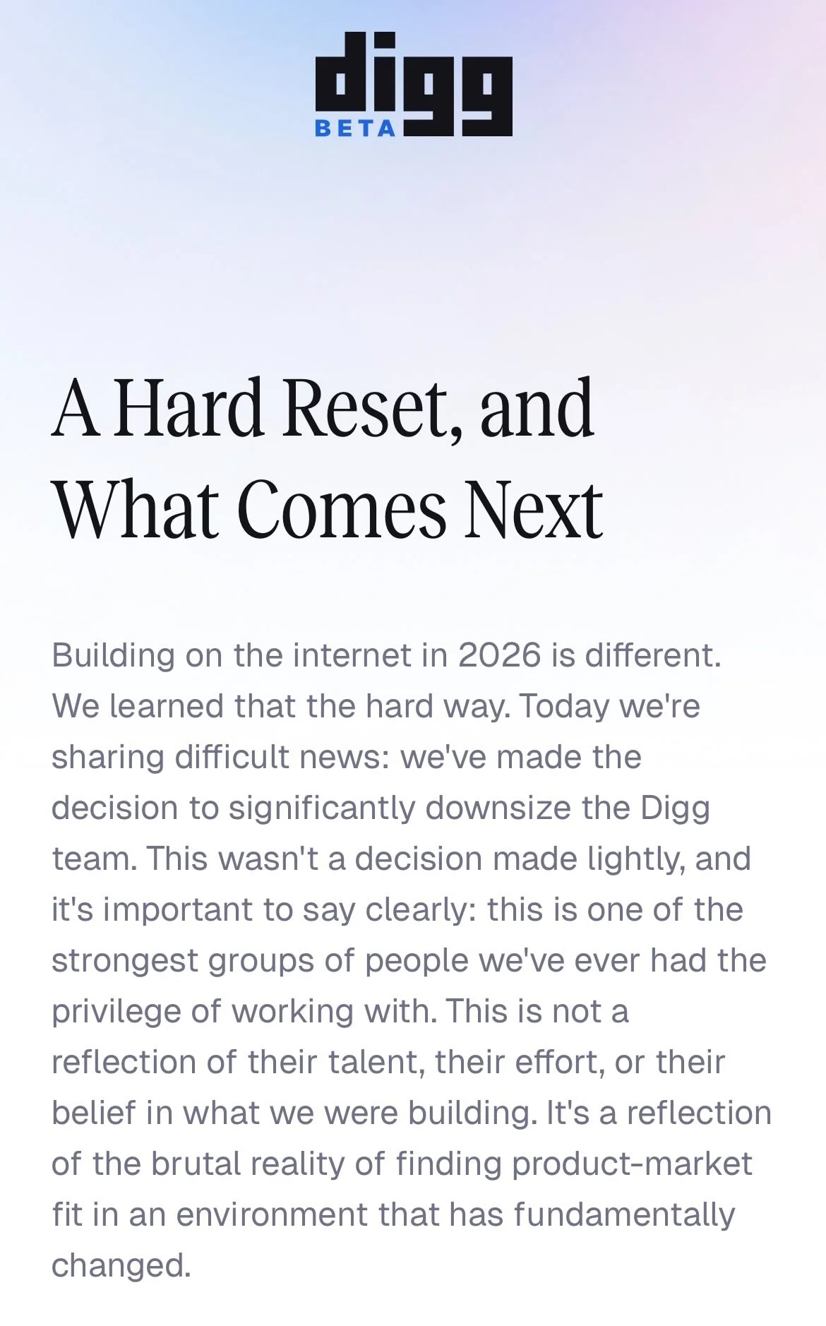 Digg's Reboot Falters: Underestimated Reddit, Bot Chaos