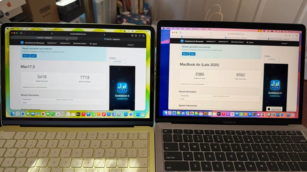 MacBook Neo Outperforms Air M1 in Key Benchmarks