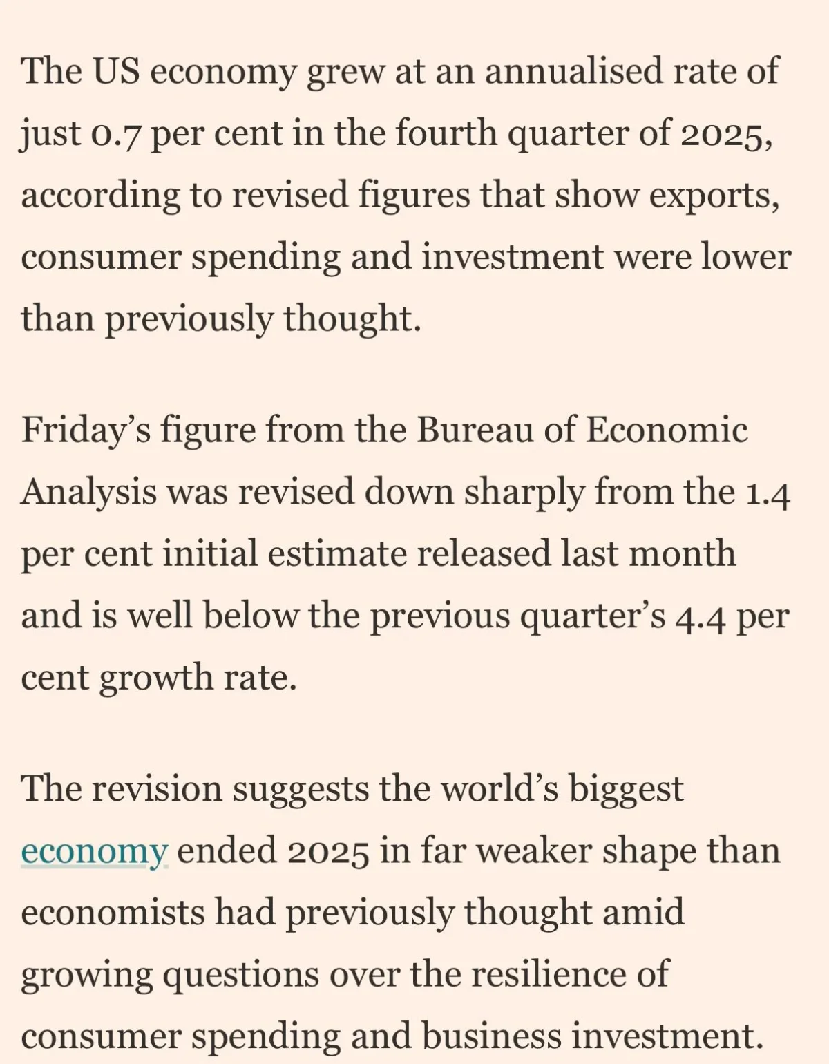 Revised Q4 GDP Signals Slowing US Economy Amid Stagflation Risks