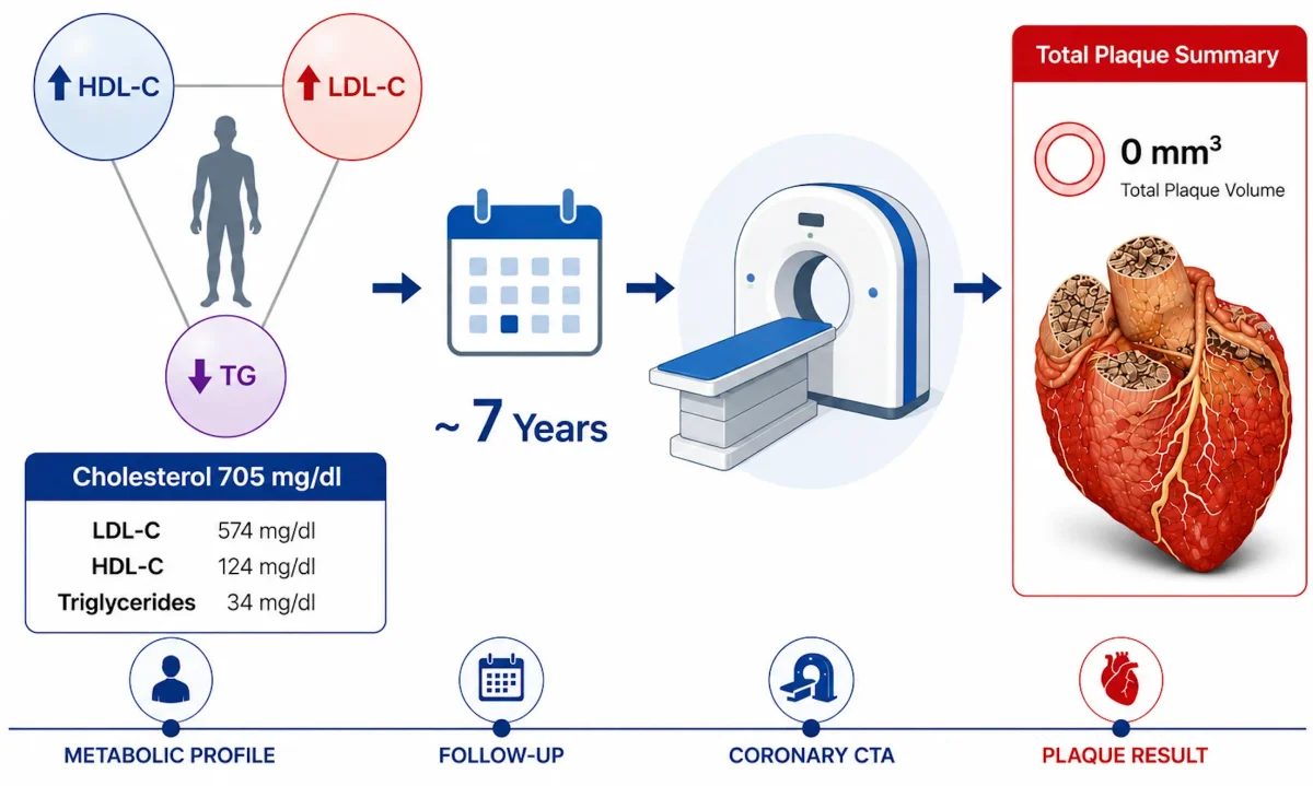 7 Years, 700 Mg/dL Cholesterol, Zero Coronary Plaque
