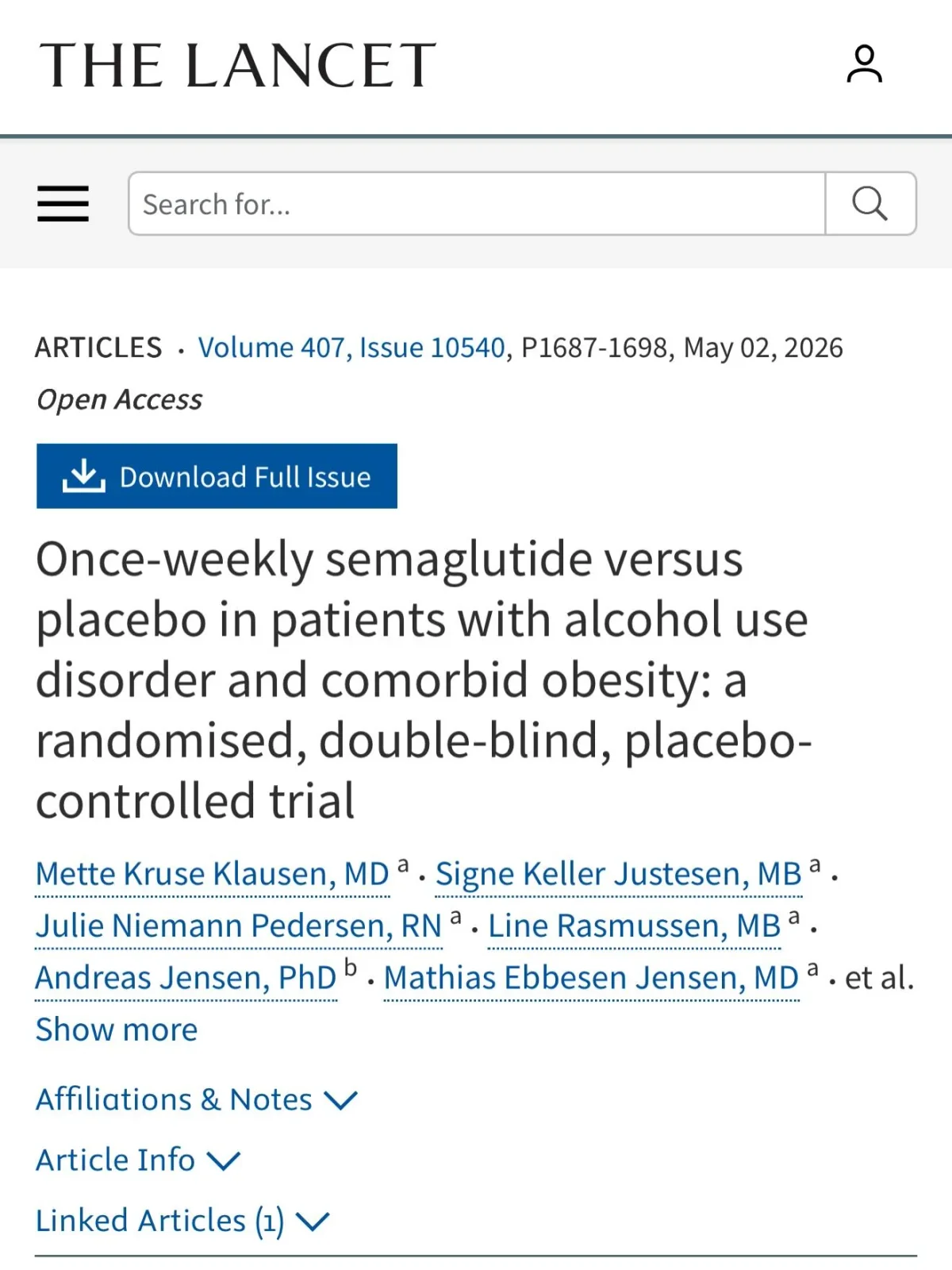 High‑dose Semaglutide Cuts Alcohol Use in RCT