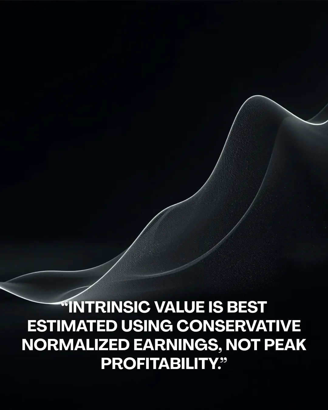 Wealth Comes From Normalized Earnings, Not Quarterly Spikes
