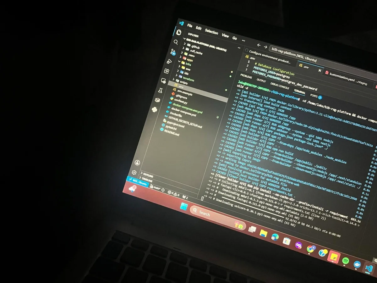 Production-Ready B2B RAG Platform Built on AWS Free Tier