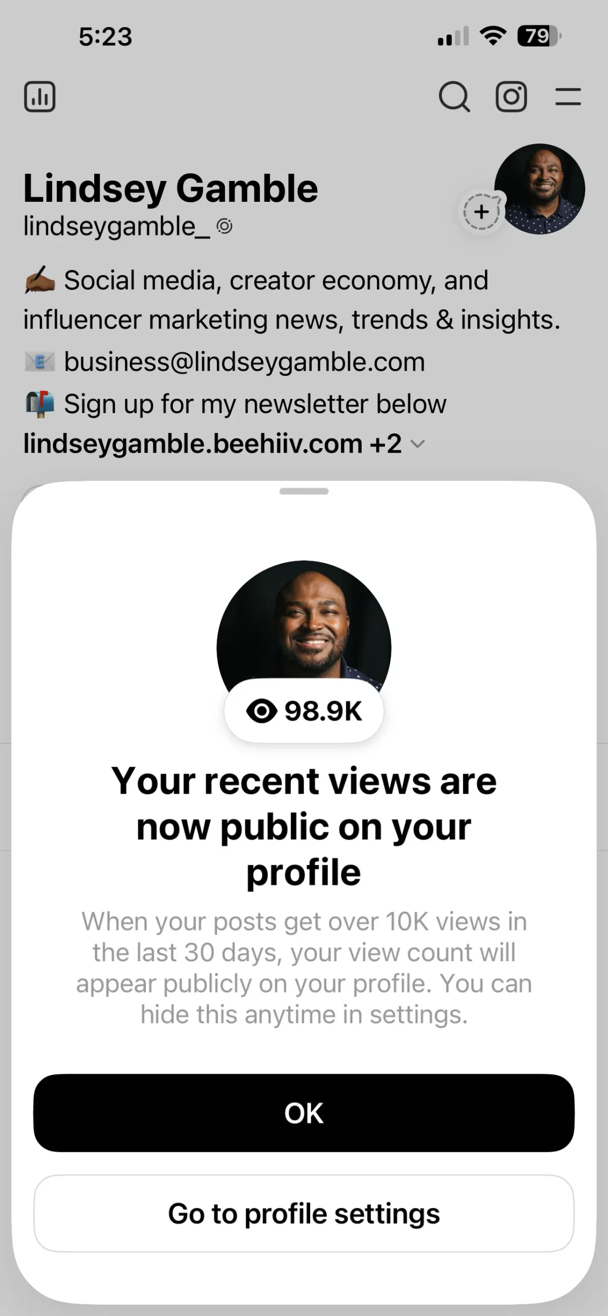 Threads Adds Profile View Counts as Social Proof