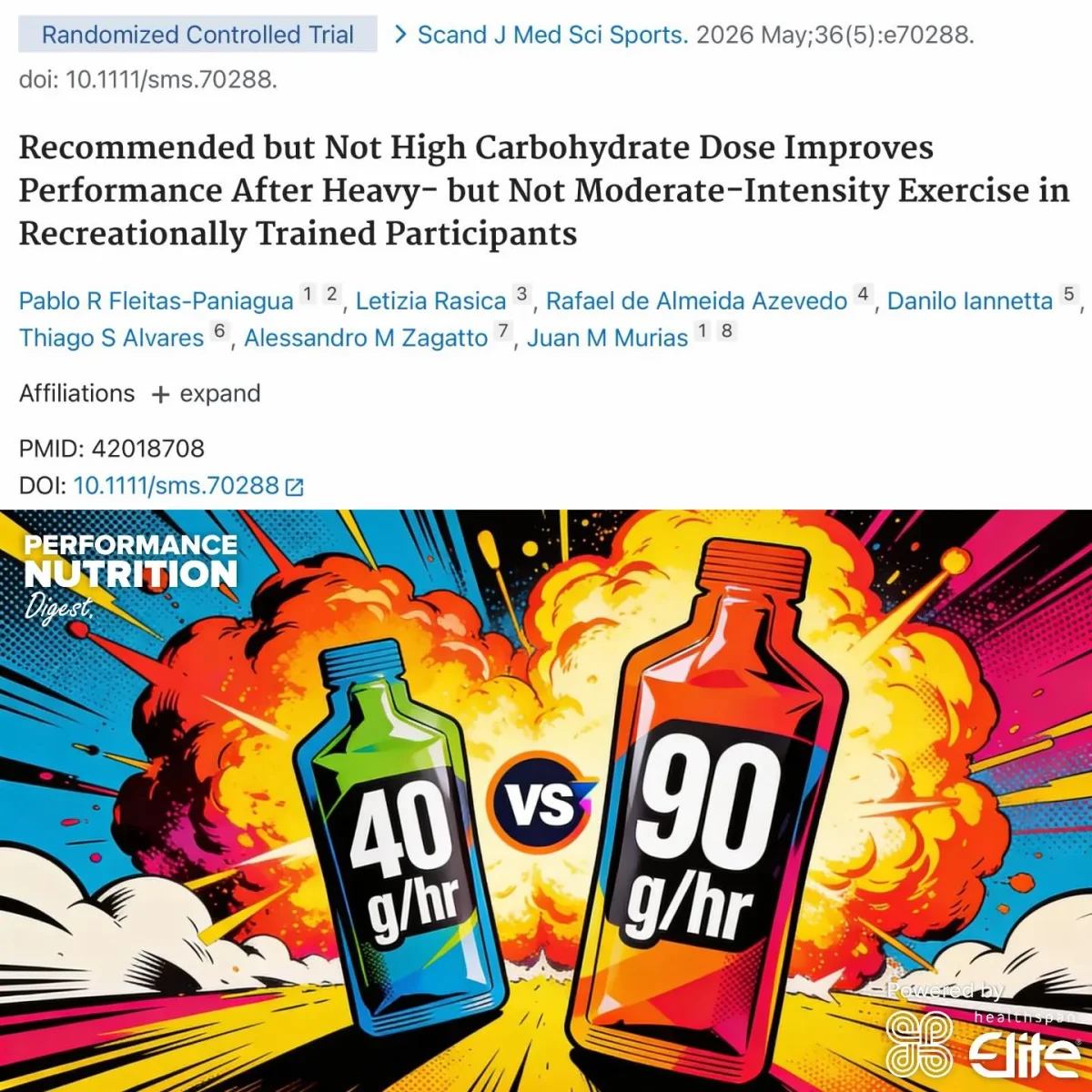 Moderate Carbs Boost Cycling Performance More Than High Intake