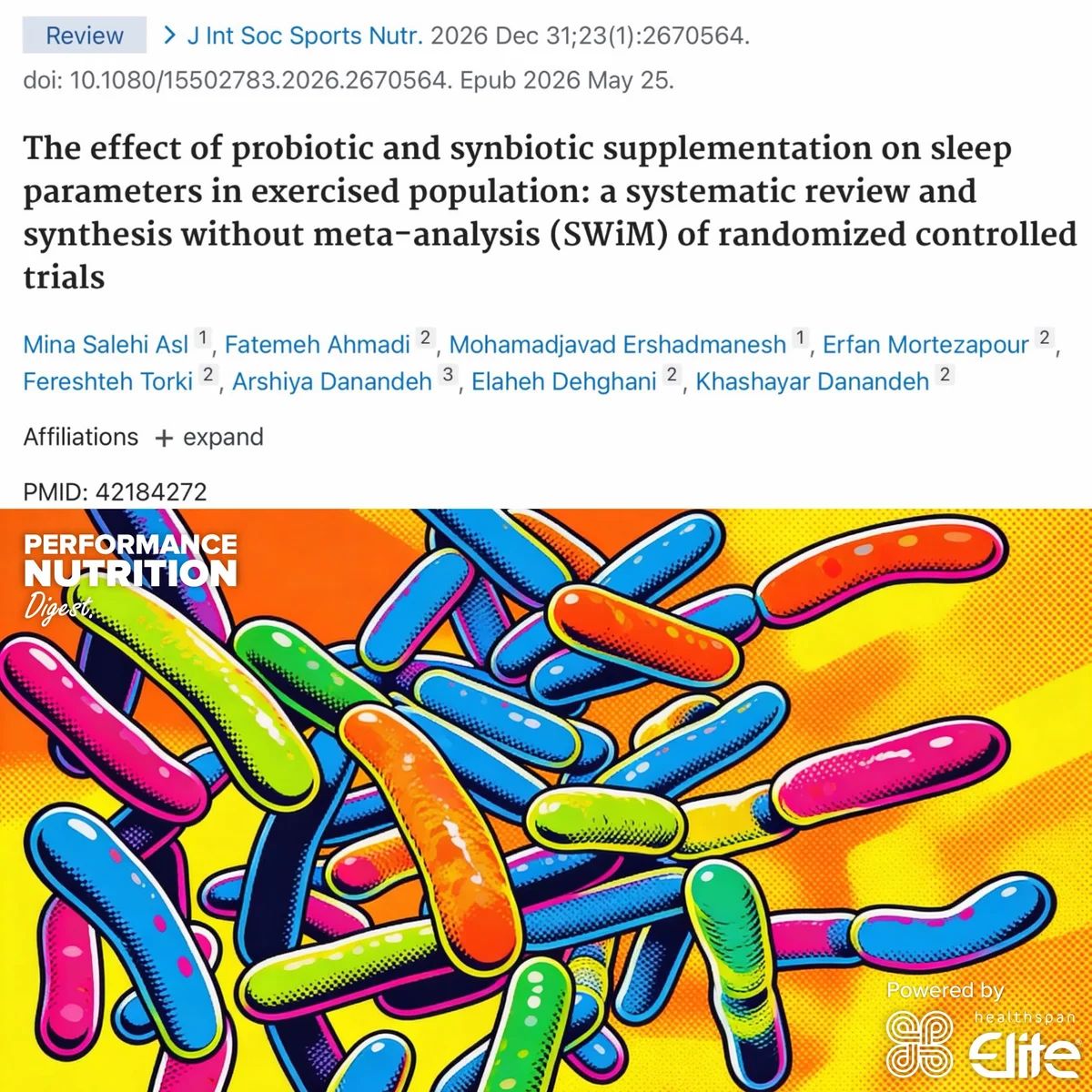 Probiotics Boost Athletes' Sleep Quality and Latency