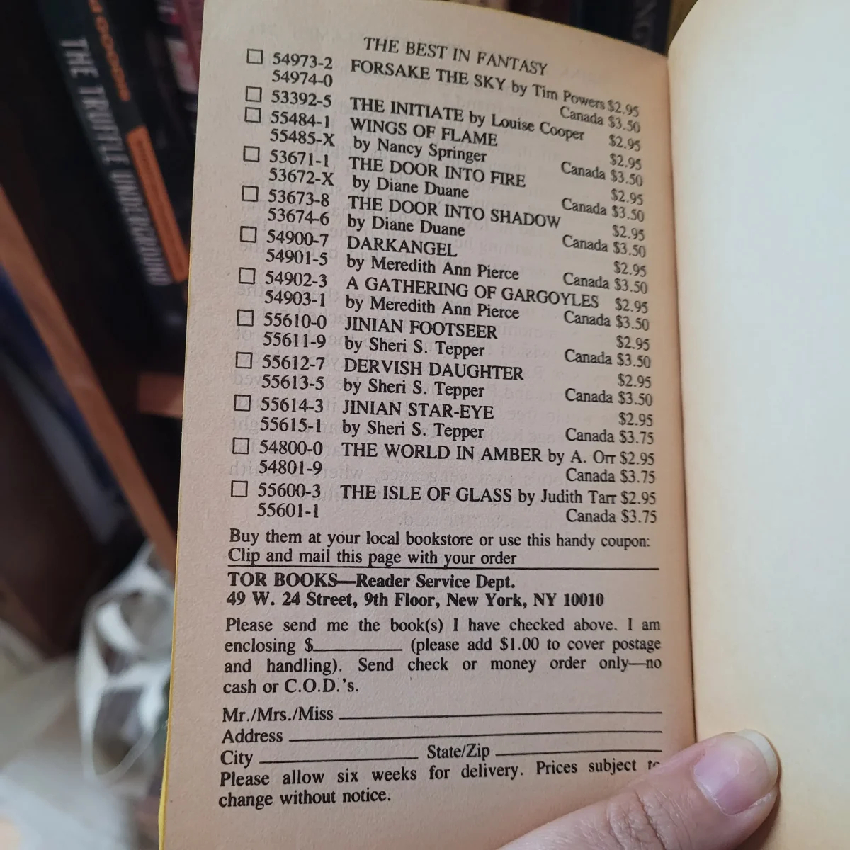 Remember When Books Came with Rip‑Out Order Forms?
