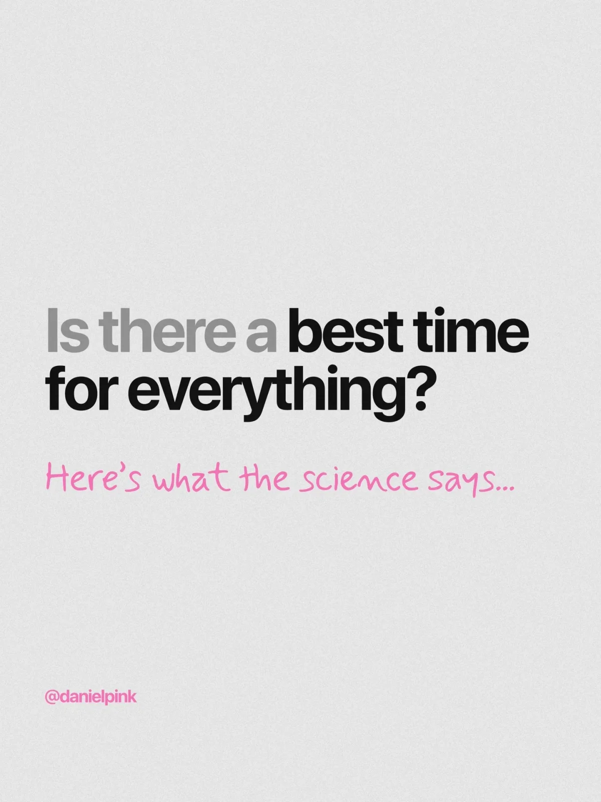 Master Your Biology: Timing Beats All Decisions