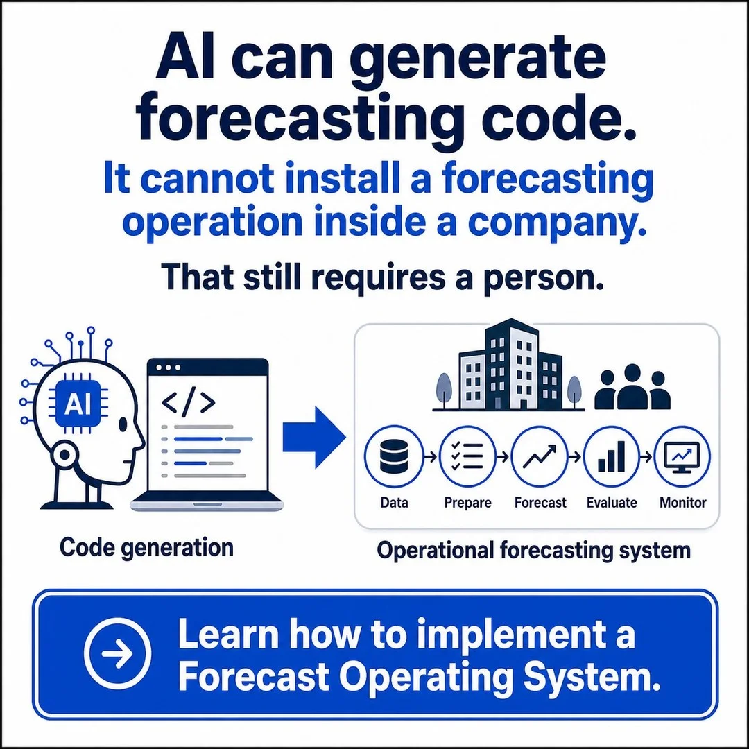 AI Writes Code, Humans Run Forecasting Operations