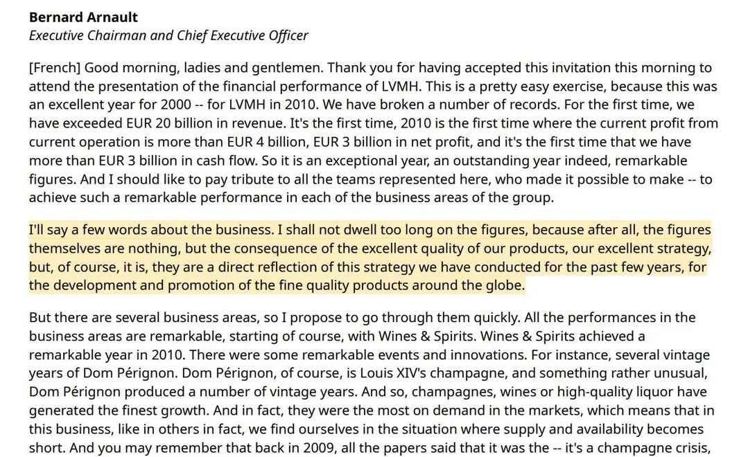 Earnings Reflect LVMH’s Focus on Quality Products
