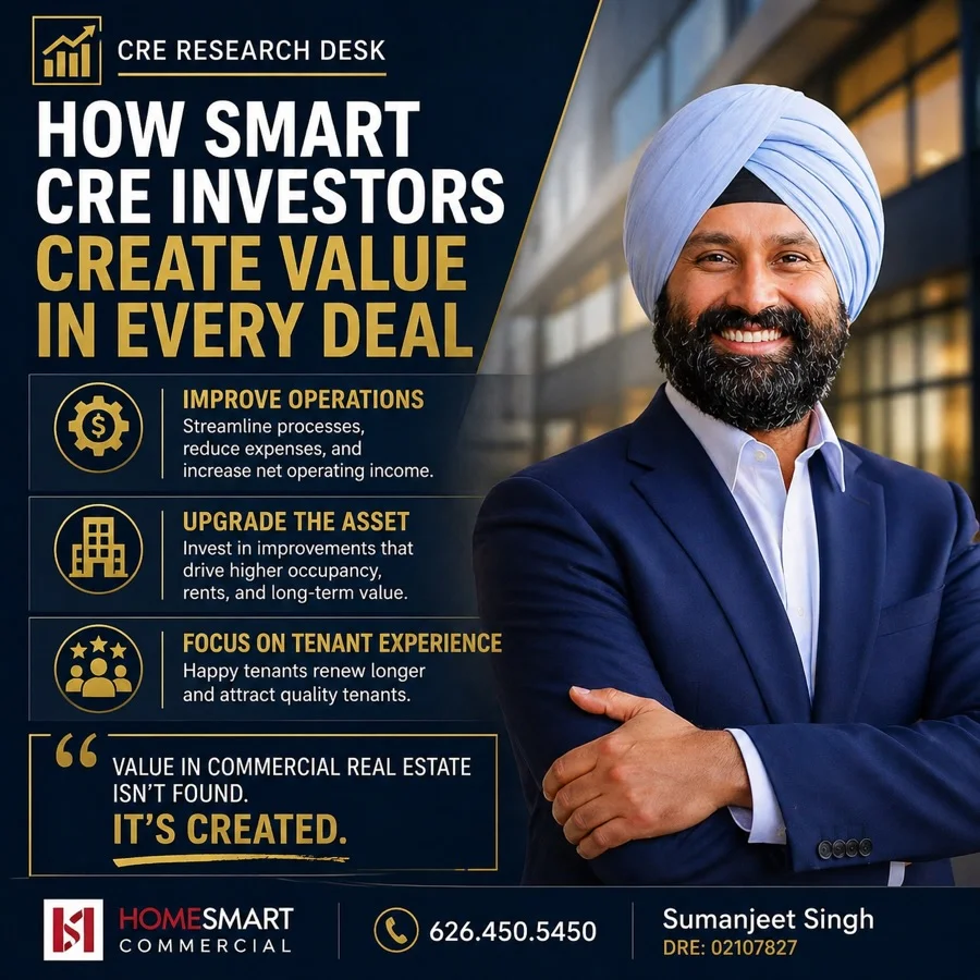 Create Commercial Real Estate Value Through NOI, Upgrades, Retention